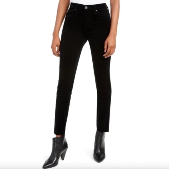 Kut from the Kloth Pants - Kut from the Kloth Diana Stretch High Rise Skinny Corduroy Pants in Blac…